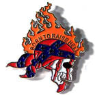 BORN TO RAISE HELL HAT / JACKET PIN (Sold by the dozen) *- CLOSEOUT NOW 50 CENTS EA