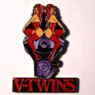 V TWINS HAT / JACKET PIN (Sold by the piece)