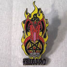 HELLBOUND DEVIL HAT / JACKET PIN (Sold by the dozen) ** CLOSEOUT NOW ONLY 50 CENTS EA