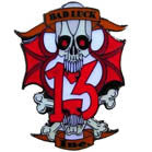 BAD LUCK 13 HAT / JACKET PIN (Sold by the piece) *- CLOSEOUT $1 EA