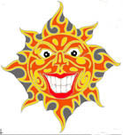CRAZY SUN HAT / JACKET PIN (Sold by the dozen) *- CLOSEOUT NOW 50 CENTS EA