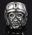 ROUTE 66 BIKERS HEAD WITH HELMET STAINLESS STEEL BIKER RING ( sold by the piece )