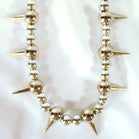 SPIKED BALL CHAIN 18 INCH NECKLACE (Sold by the dozen) *- CLOSEOUT ONLY $ 1 EACH