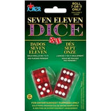 DOUBLE SET OF MAGIC TRICK 7/11 DICE (Sold by the PIECE OR dozen)