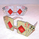 POKER CARDS PARTY GLASSES (Sold by the piece or dozen ) * CLOSEOUT NOW $ 1 EACH