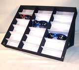 18 PAIR HORIZONTAL STANDUP COVERED SUNGLASS TRAY (Sold by the piece)