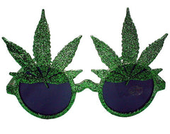 POT LEAF PARTY GLASSES (Sold by the piece or dozen ) *- CLOSEOUT NOW $ 1.50 EA