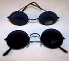 JL ROUND DARK LENSE BLACK FRAME SUNGLASSES (Sold by the piece or dozen)