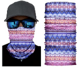 PURPLE ABSTRACT SEAMLESS BANDANA FACE COVER TUBE MULTIFUNCTION MASK WRAPS