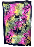 Lage Tie Dye Butterfly Tapestry  55" x 83" ( sold by the piece)