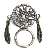 PEWTER DREAMCATCHER SUNGLASS HOLDER PIN (sold by the piece)