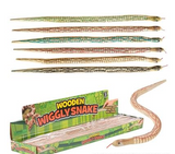 20 INCH WOODEN WIGGLE FAKE SNAKE (Sold by the piece dozen)