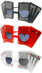 ROYAL FLUSH CARDS PARTY GLASSES (Sold by the piece or dozen )