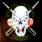 POLL HALL JUNKIE SKULL CLOTH 45 INCH WALL BANNER (Sold by the piece) -* CLOSEOUT $2.50 EA