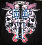 SMOKE EM IF YOU GOT EM CLOTH 45 INCH WALL BANNER / FLAG  (Sold by the piece) -* CLOSEOUT ONLY $2.95 EA