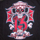 LUCKY 13 INC COLORED CLOTH 45 INCH  WALL BANNER / FLAG  (Sold by the piece) -* CLOSEOUT ONLY $ 1.95 EA