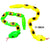 PLASTIC MOVING SNAKES (Sold by the dozen)   *- CLOSEOUT * NOW ONLY .25 CENTS EACH