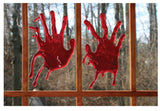 REALISTIC 3D GEL BLOODY HAND PRINTS ( sold by the piece or dozen pair )