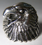 EAGLE WITH HEAD TURNED BIKER RING (Sold by the piece)