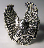 FREEDOM FLYING EAGLE DELUXE BIKER RING (Sold by the piece) *