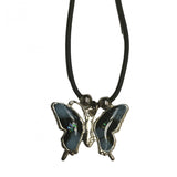 PAUA SHELL LARGE BUTTERFLY ROPE NECKLACE (Sold by the piece or dozen)