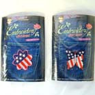 FREE --- ASSORTED AMERICAN FLAG SHAPED EMBROIDERED PATCHES  (Sold by the dozen) *- CLOSEOUT NOW FREE
