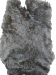 GREY NATURAL RABBIT SKIN PELT (Sold by the piece or dozen )