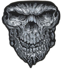 REAPER SKULL FACE 6 INCH PATCH (Sold by the piece)