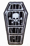 COFFIN SKULL X BONE PATCH (Sold by the piece)