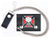 SKULL RED IRON CROSS TRIFOLD LEATHER WALLETS WITH CHAIN (Sold by the piece)