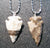 1 1/2 INCH *SMALL* ARROWHEAD PENDANT STAINLESS STEEL BALL CHAIN NECKLACE( sold by the peice or dozen )