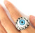 EYEBALL STAINLESS STEEL BIKER RING ( sold by the piece )
