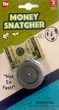PLASTIC MONEY DOLLAR BILL SNATCHER TRICK AND JOKE (Sold by the piece or dozen)