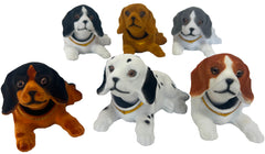 BEAGLE DOG MIXED COLOR BOBBING BOBBLE MOVING HEADS (Sold by the piece or dozen)