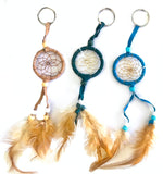 8 INCH WOVEN DREAMCATCHER KEYCHAINS (Sold by the piece or dozen)