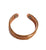 SHINY PURE HEAVY COPPER STYLE # J FLOWER RING ( sold by the piece )