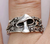 MUSHROOM FLOWERS AND STARS METAL BIKER RING ( sold by the piece)