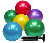 10 INCH LARGE KNOBBY BALLS WITH PUMP   (Sold by the dozen)