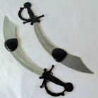 PLASTIC PIRATE 18 IN SWORD W EYE PATCH  (Sold by the piece or dozen)
