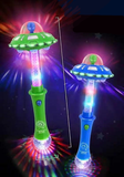 14 INCH UFO ALIEN LIGHT UP WAND(  sold by the piece or dozen )