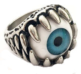 EYEBALL STAINLESS STEEL BIKER RING ( sold by the piece )