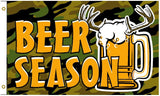 BEER SEASON DRINKING 3' X 5' FLAG (Sold by the piece)