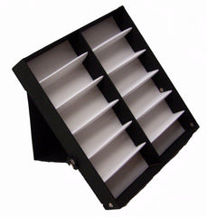 12 PAIR BLACK COVER SUNGLASS COUNTER TRAY (Sold by the piece) *- CLOSEOUT $ 9.50 EA