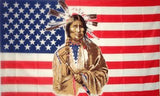 AMERICAN INDIAN FACE 3' X 5' FLAG (Sold by the piece)