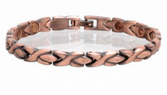 SOLID COPPER MAGNETIC LINK BRACELET style #LXO (sold by the piece )
