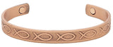 PURE HEAVY COPPER CHRISTIAN MAGNETIC BRACELET ( sold by the piece )