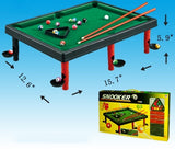 16" x 13" TABLE TOP POOL SNOOKER GAME SET  ( sold by the piece)