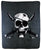PIRATE SKULL CUTLASS W EYE PATCH & CROSSED SWORDS LARGE 50X60 IN PLUSH THROW BLANKET ( sold by the piece )