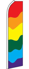 SUPER SWOOPER 15 FT RAINBOW GAY PRIDE FLAG  (Sold by the piece)