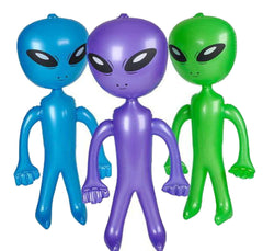 24 INCH ALIEN INFLATE TOY BLOW UP (Sold by the piece or dozen)